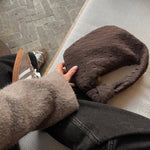 Renee | Borsa Mini in Suede Intrecciato Morbido