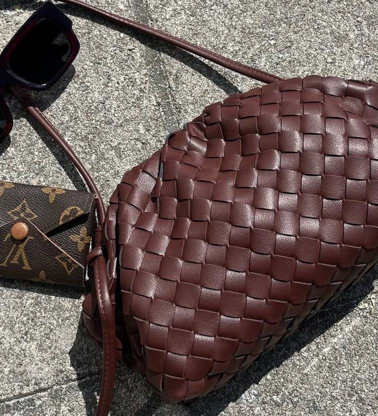 Heleina | Borsa a tracolla intrecciata elegante