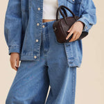 Eliza | Borsa Quadrata con Zip Lucida