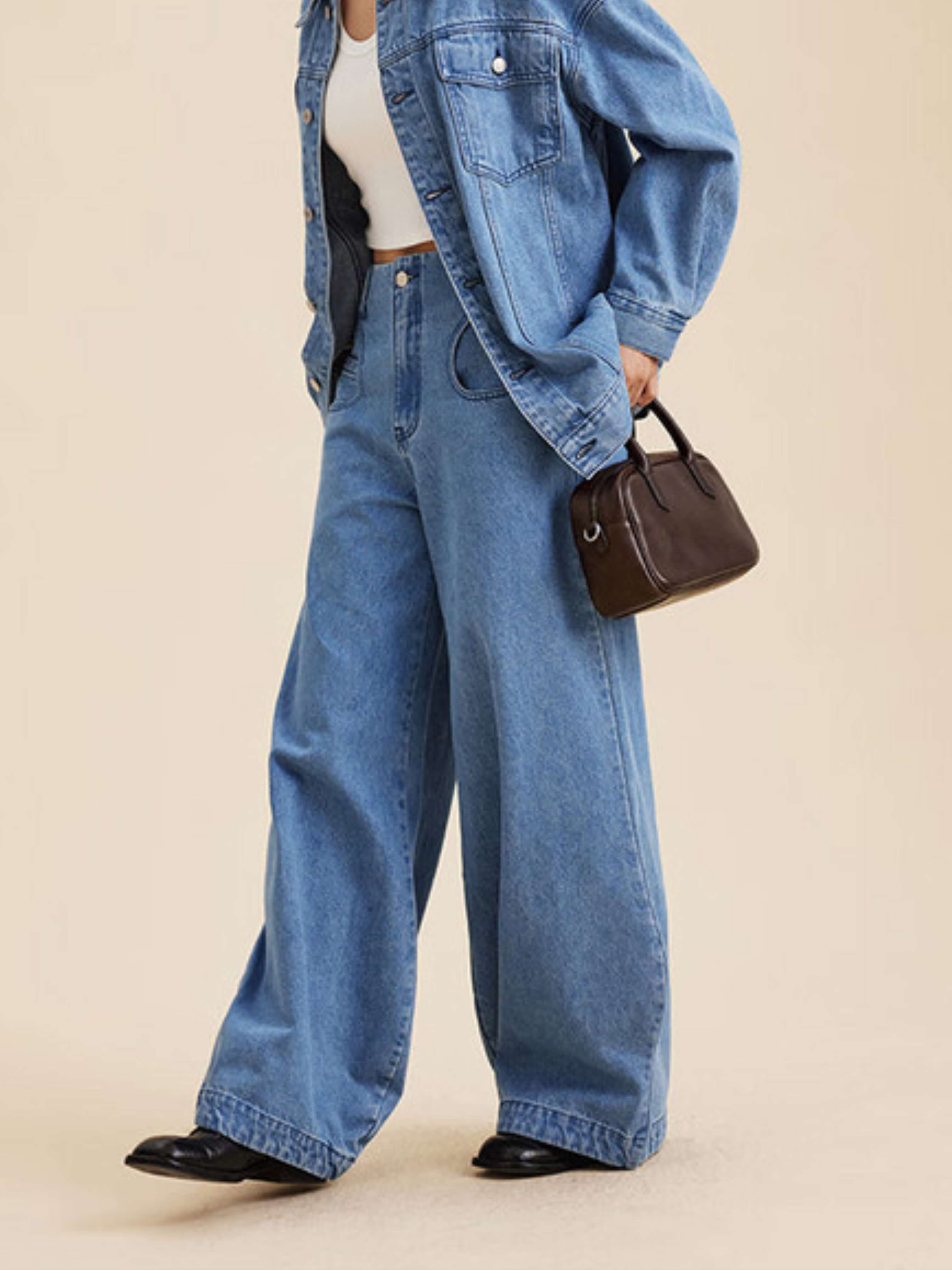 Eliza | Borsa Quadrata con Zip Lucida