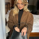 FIORA- Giacca Blazer in Camoscio