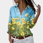 Tess | Camicetta da donna con maniche lunghe e stampa elegante