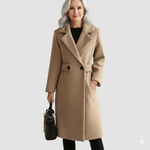 Tavessa Elena – Casaco Elegante de Lã com Cinto