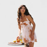 Arabella - Mini abito floreale in chiffon