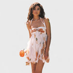 Arabella - Mini abito floreale in chiffon