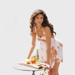 Arabella - Mini abito floreale in chiffon