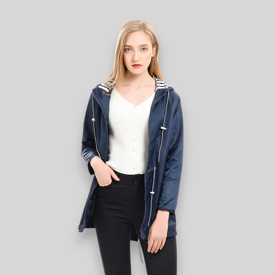 Tavessa Laura – Elegante Casaco de Chuva Impermeável
