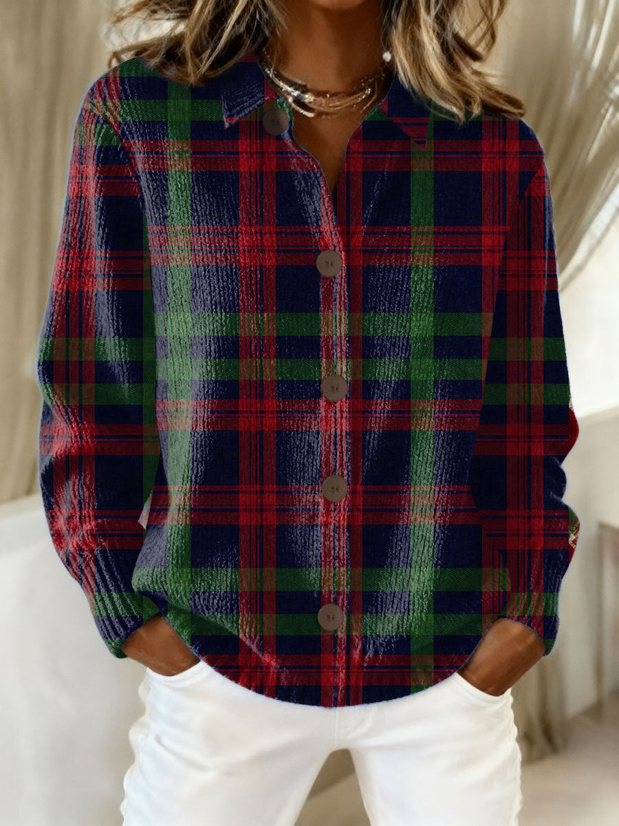 Tavessa Sofia — Blusa com Capuz Xadrez