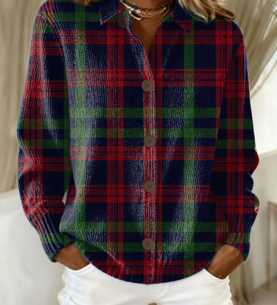 Tavessa Sofia — Blusa com Capuz Xadrez