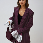 FIORA - Giacca da Suit Rosso Vino