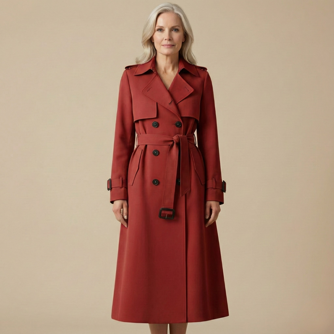 Tavessa Isabel – Gabardina Elegante e Atemporal