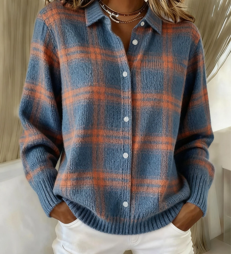 Tavessa Aurora — Blusa a Quadros