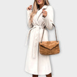Eliza - Cappotto Lungo Elegante con Fiocchi