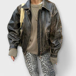 Chandra - Jeans Vintage con Stampa Leopardata