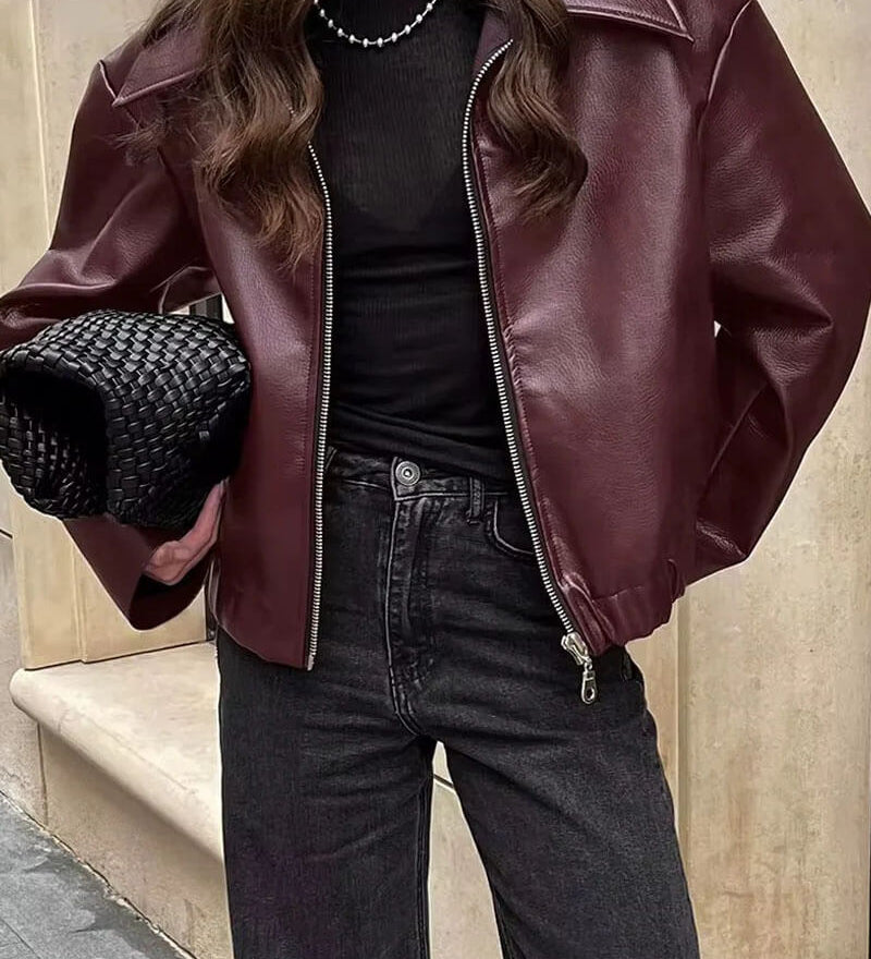 Giacca in pelle Romy