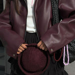 Giacca in pelle Romy