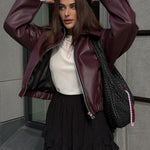 Giacca in pelle Romy