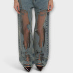 Rayne - Jeans in Denim Blu Trasparente Trixie