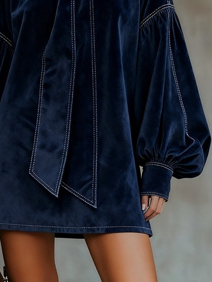 Tavessa Sofia — Vestido Mini Terciopelo