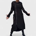 Mana - Felpa con cappuccio e zip lunga in tessuto leggero e traspirante