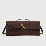 Cherry | Clutch in Suede Intrecciato di Lusso