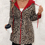 Elena | Chaqueta reversible con estampado de leopardo