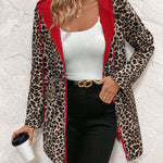 Elena | Chaqueta reversible con estampado de leopardo