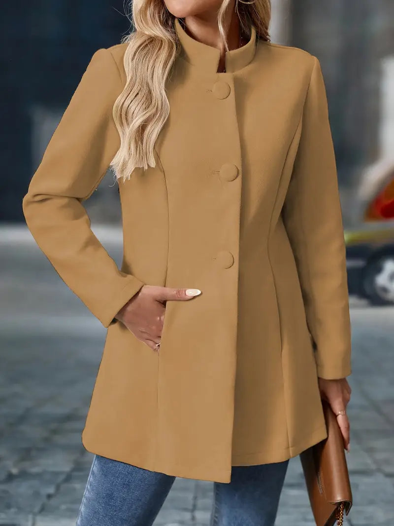 Tavessa Sofia – Abrigo Clássico de Inverno com Botões