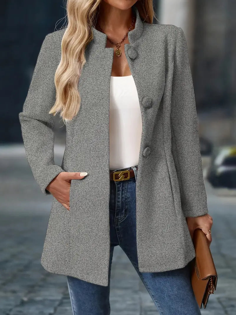 Tavessa Sofia – Abrigo Clássico de Inverno com Botões