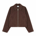 VALIRA Giacca Zip in Finta Suede