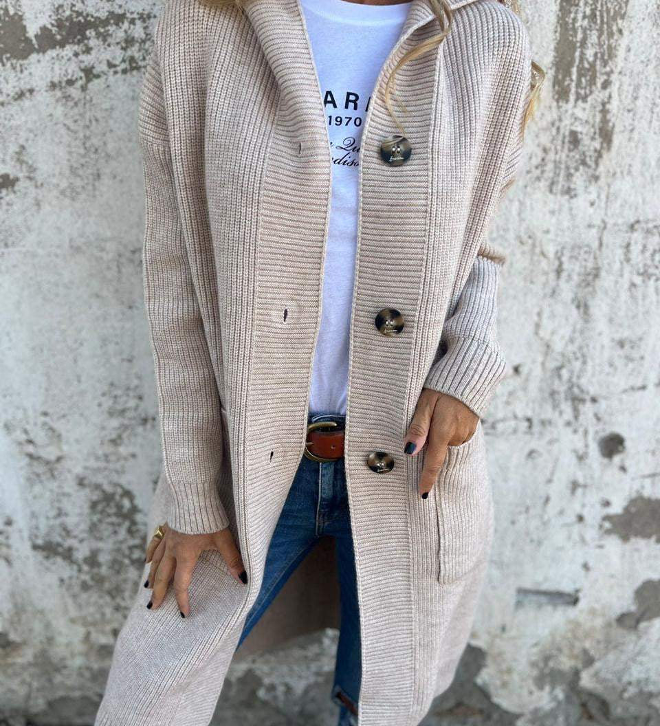 Sandra | Casaco de Malha Comprido e Elegante