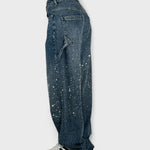 Julia - Jeans Carpenter a Palloncino alla Moda con Glitter
