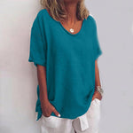 ANNA: BLUSA COMODA E AMPIA SULLE ROTONDITA’