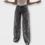 Jeans Trendy in Pizzo Patchwork